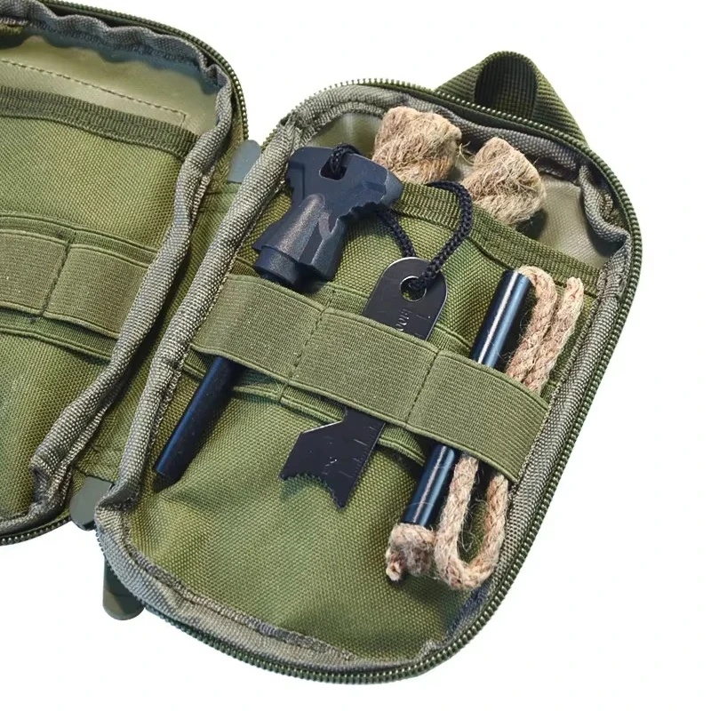 

Portable Magnesium Fire Starter Stick Flint Lighter Set Large Wooden Handle Outdoor Survival Rescue Equipment Camping EDC Tool