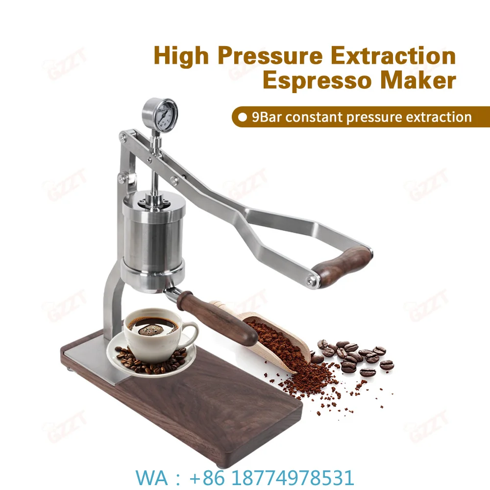 Manual Hand‑operated Espresso Brewing Maker, Unique Portable Design With 100ml Capacity Hand‑pressed Structure