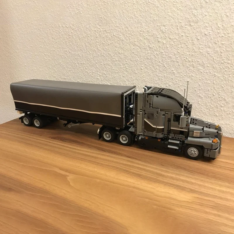 1560 stücke MOC MACK Anthem SBrick Technische Modell Bausteine Weihnachten Geschenke Architektur DIY Idee Ziegel Spielzeug Kinder Geburtstag