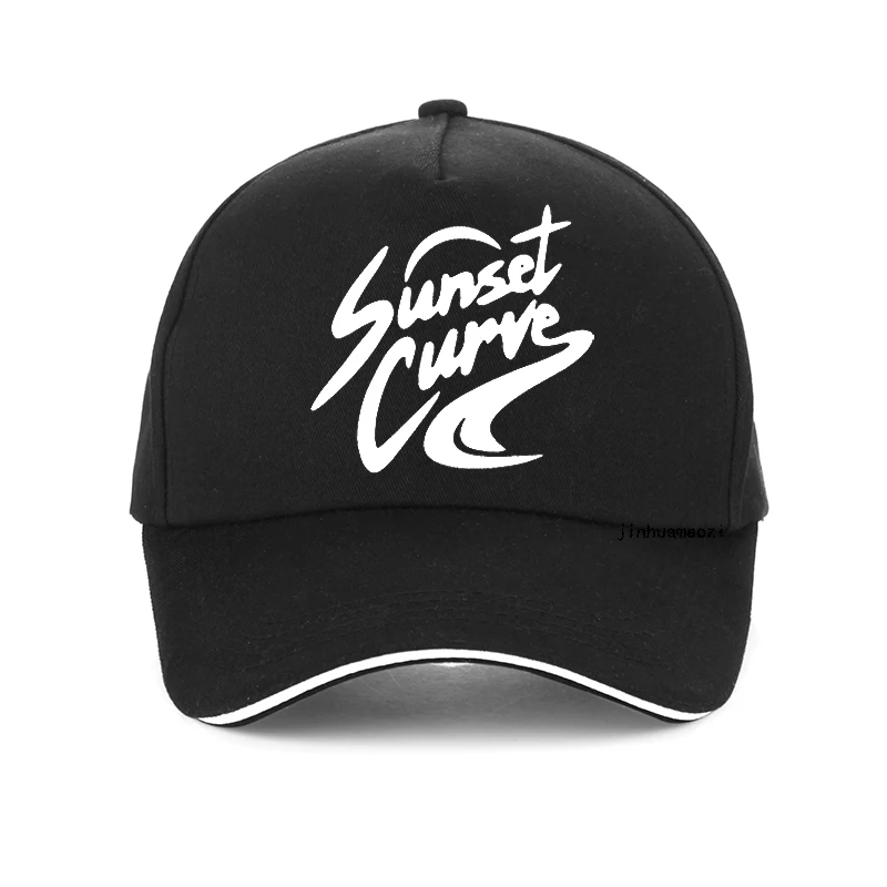 

Кепка с козырьком для мужчин и женщин Sunset Curve, модная винтажная Повседневная Бейсболка в стиле 90-х, летняя крутая регулируемая бейсболка