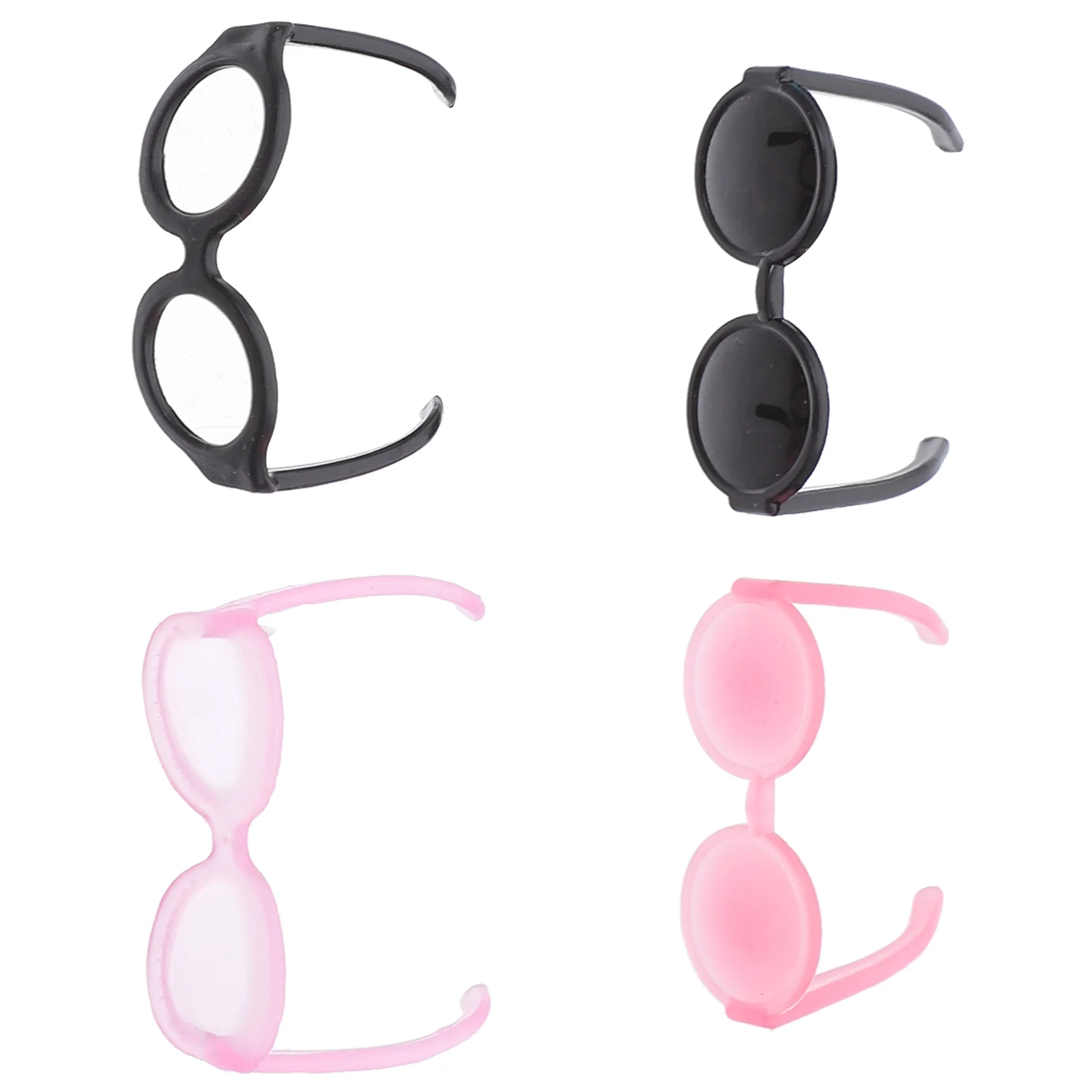 40 Pcs Dress up Glasses Dressing Plaything Mini Mens Sunglasses Hair Simulated Plastic DIY Decoration Accessories Toys