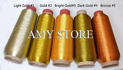 20 Metallic Machine Embroidery Thread Kit,40wt,20 Different Colors,4400Yds/Spool