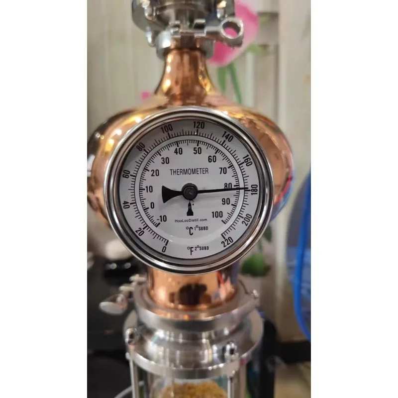 Mini Household Pure Dew Machine Essential Oil Distiller Pure Copper Brandy Whiskey Brewing Equipment for Home Use