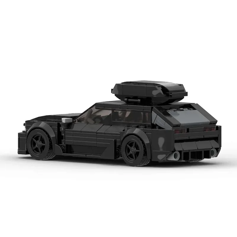 MOC Kreatives Design Mini RS6 Supersportwagen Baustein-Modell DIY Lehrreiches Montage-Spielzeug für Kinder Geburtstagsgeschenk Dekoration – Detail 5