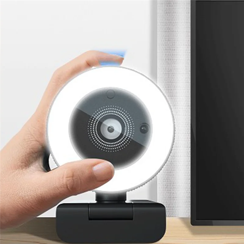Kamera internetowa ATP-HD USB Pilot zdalnego sterowania Światło wypełniające Przenośna kamera internetowa 400MT Kamera internetowa komputerowa 2K z automatyczną regulacją ostrości