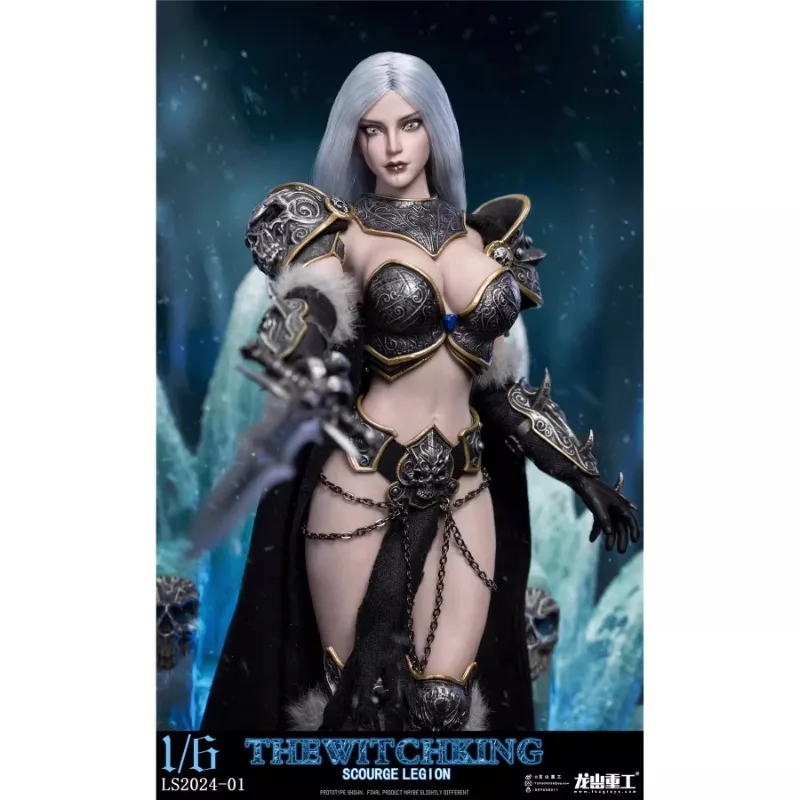 2025 Nieuwe Voorraad Longshan Zware Industrie dustry 1/6 Witch King LS2024-01 Beweegbare Ogen Action Figure 12 ''Soldaat Beeldje Model speelgoed
