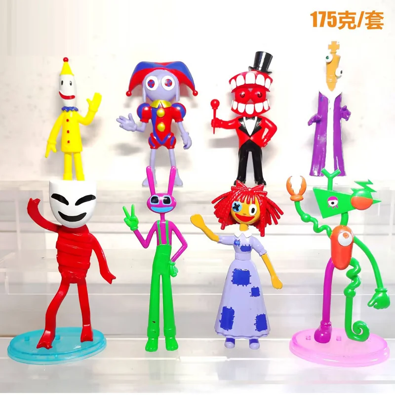 Digital Circus Action Figures Toys Jax Pomni Caine Raghata Gangle Kinger Animal Figures Noel Decoration 2023 Toys Navidad Gift