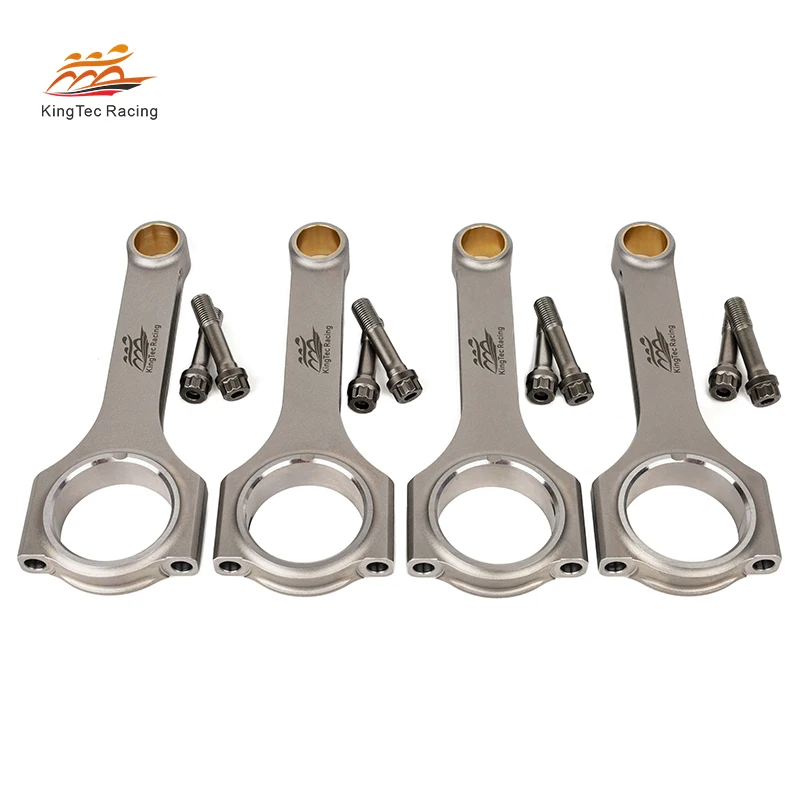KTC Racing 4E 4340 ปลอมแปลง H-Beam แท่งเชื่อมต่อสําหรับ Toyota 4EFTE 4EFE 4EF-TE พร้อมสลักเกลียว ARP