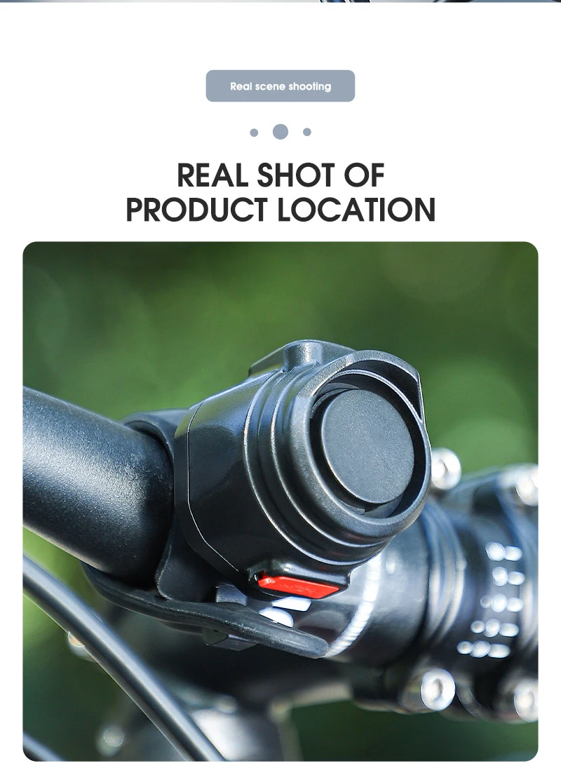 WEST BIKING Fahrrad-Elektroklingel USB-Lade-Lautsprecher Sicherheitswarnalarmhorn MTB Rennrad Lenkerhorn Fahrradzubehör – Detail 11