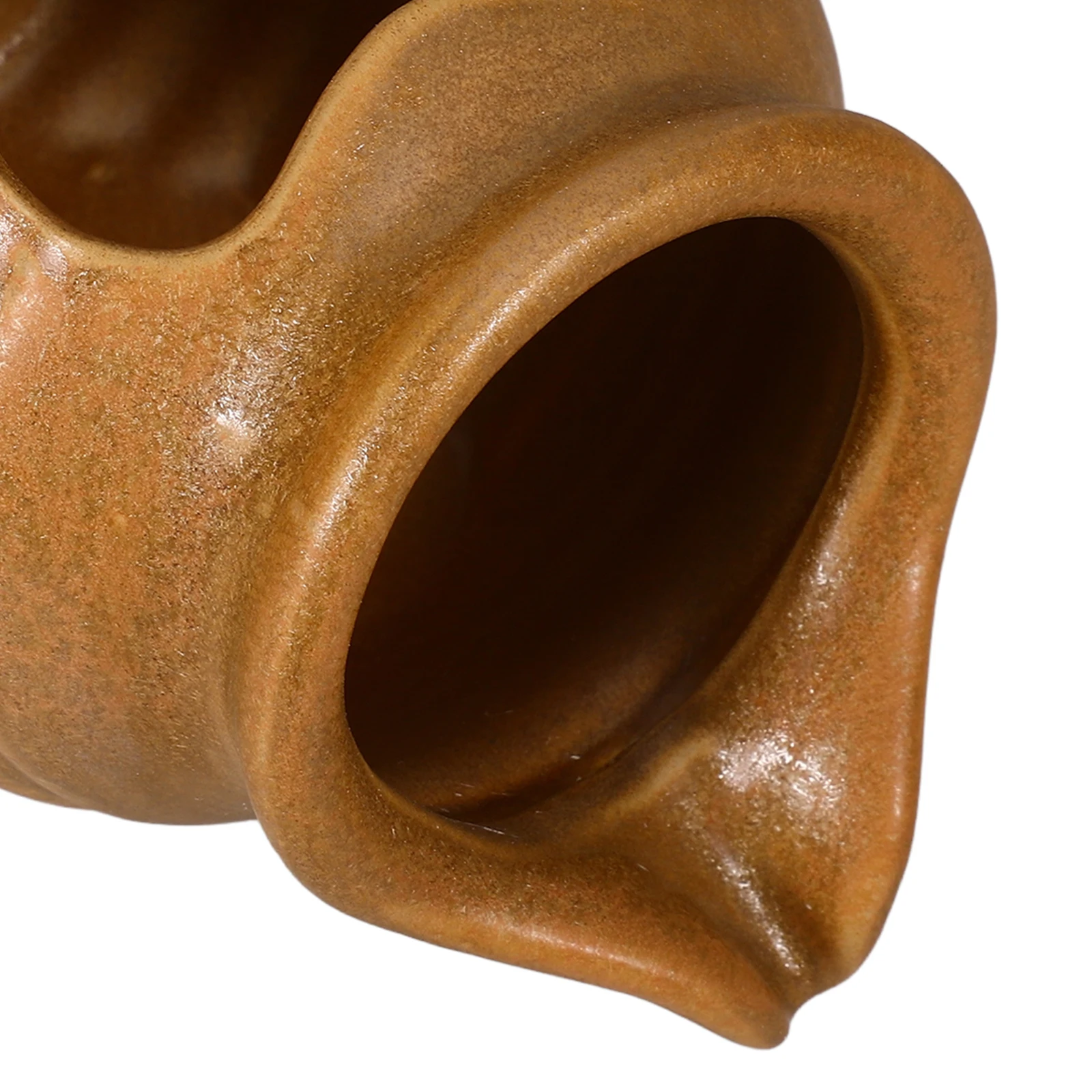 

Vase Clay Pot Ecological Tank Fountain Water Pump Decorative Light Brown