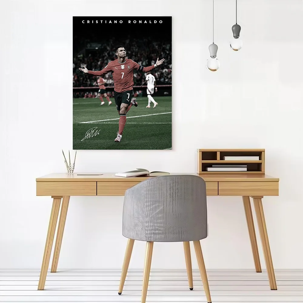 Cristiano Ronaldo Celebrating a Goal Poster Canvas Wall Art Personalized Print Modern Painting Perfect Gift for Home Decor Mural