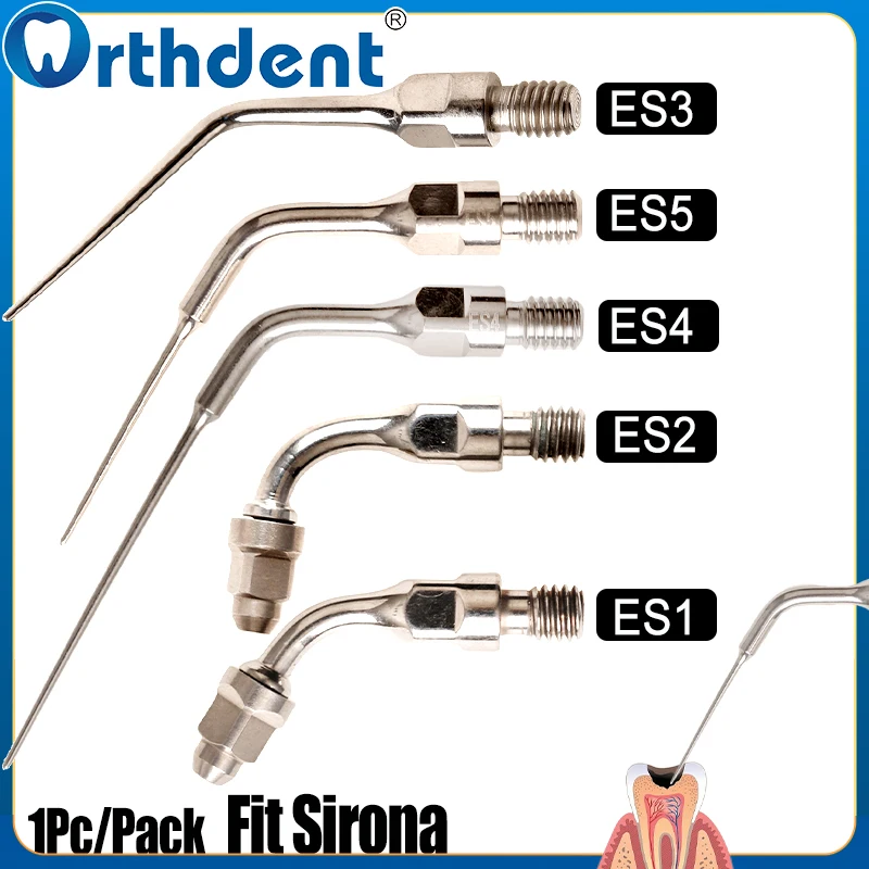 1 шт., наконечники для стоматологического скейлера, ультразвуковая эндодонтия, эндодонтический наконечник для удаления зубного камня, подходят для Sirona, аксессуары для стоматологии ES1 ES2 ES3 ES4 ES5