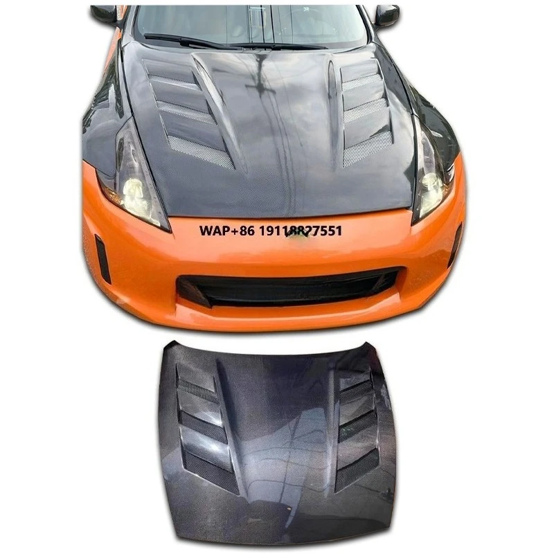 

Карбоновый капот для двухдверного автомобиля Nissan 370Z, комплект обвеса из карбона Z34