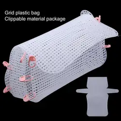 Borsa all'uncinetto foglio di tela tagliabile maglia Fine bianco fai da te artigianato punto croce borsa per maglieria ad ago accessori per sacchetti di plastica