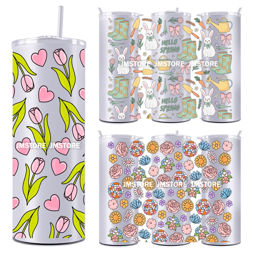 

Positive Vibes Flower Strawberry Mushroom 20OZ UV DTF Straight Wrap Transfers Stickers Custom Labels Waterproof Logo For Tumbler