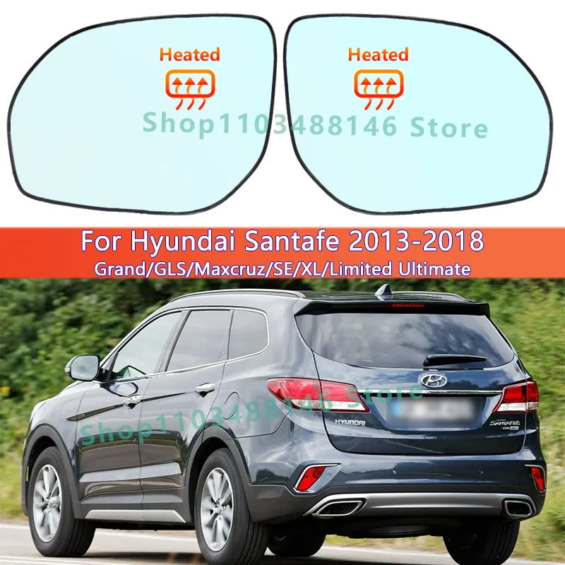 Links und rechts externer Rückspiegel für Hyundai Maxcruz/SANTA FE GLS XL 2013 2014 2015 2016 2017 2018 mit beheiztem 87611/21-B8030 – Detail 2