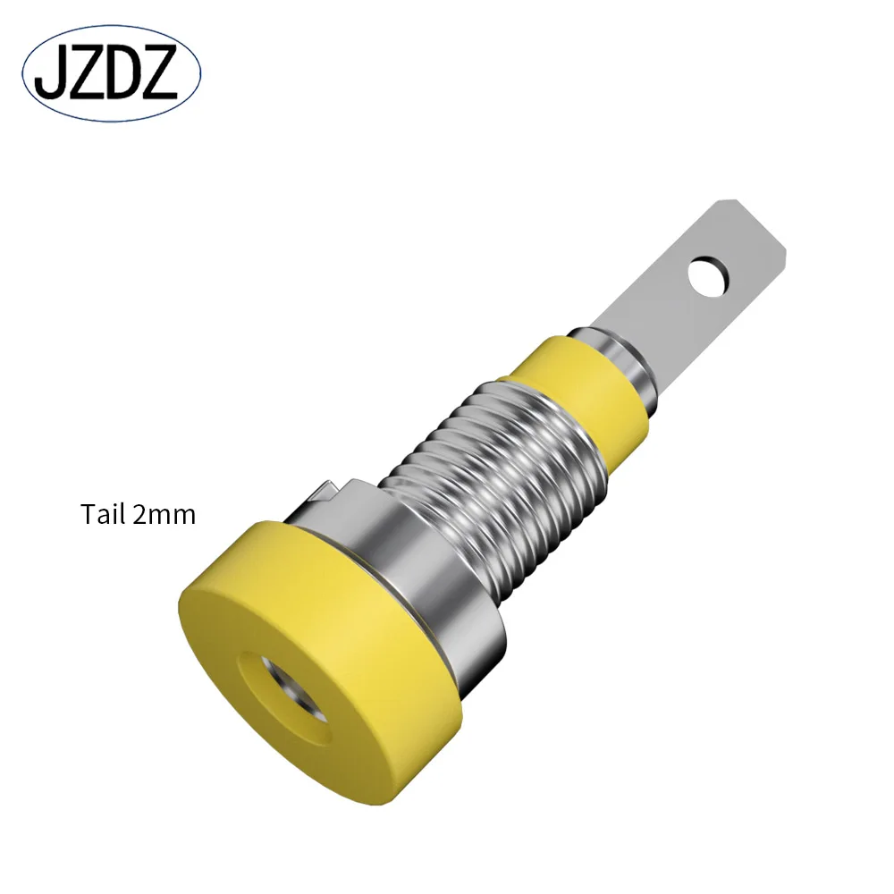 10pcs 2mm Banana Socket Binding Post Electrical Connector Terminal Nut Banana Plug Jack Test Hole DIY Parts J.40004Z