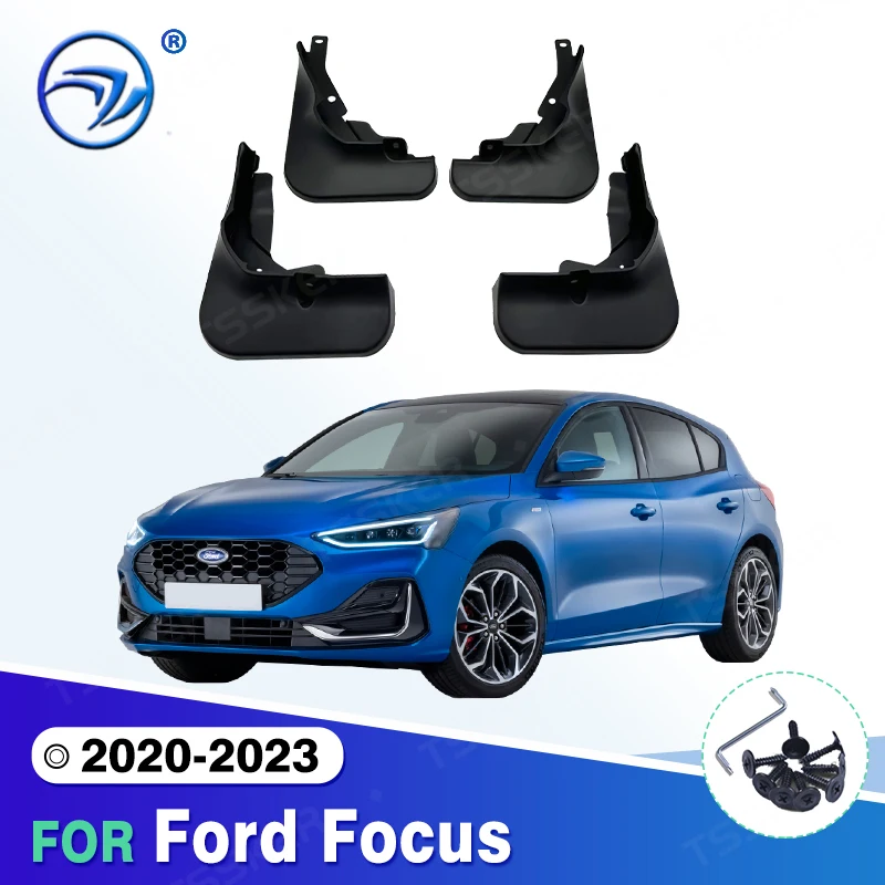 Car Mud Flaps Splash Guard Mudguards Car Styling For Ford Focus ST ST-LINE 2020-2023 MudFlaps Front Rear Fender Accessories