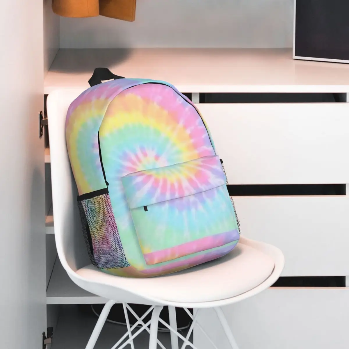 Tie Dye Pastel Backpack For Girls Boys Large Capacity Student Backpack Lightweight waterproof Backpack 15inch