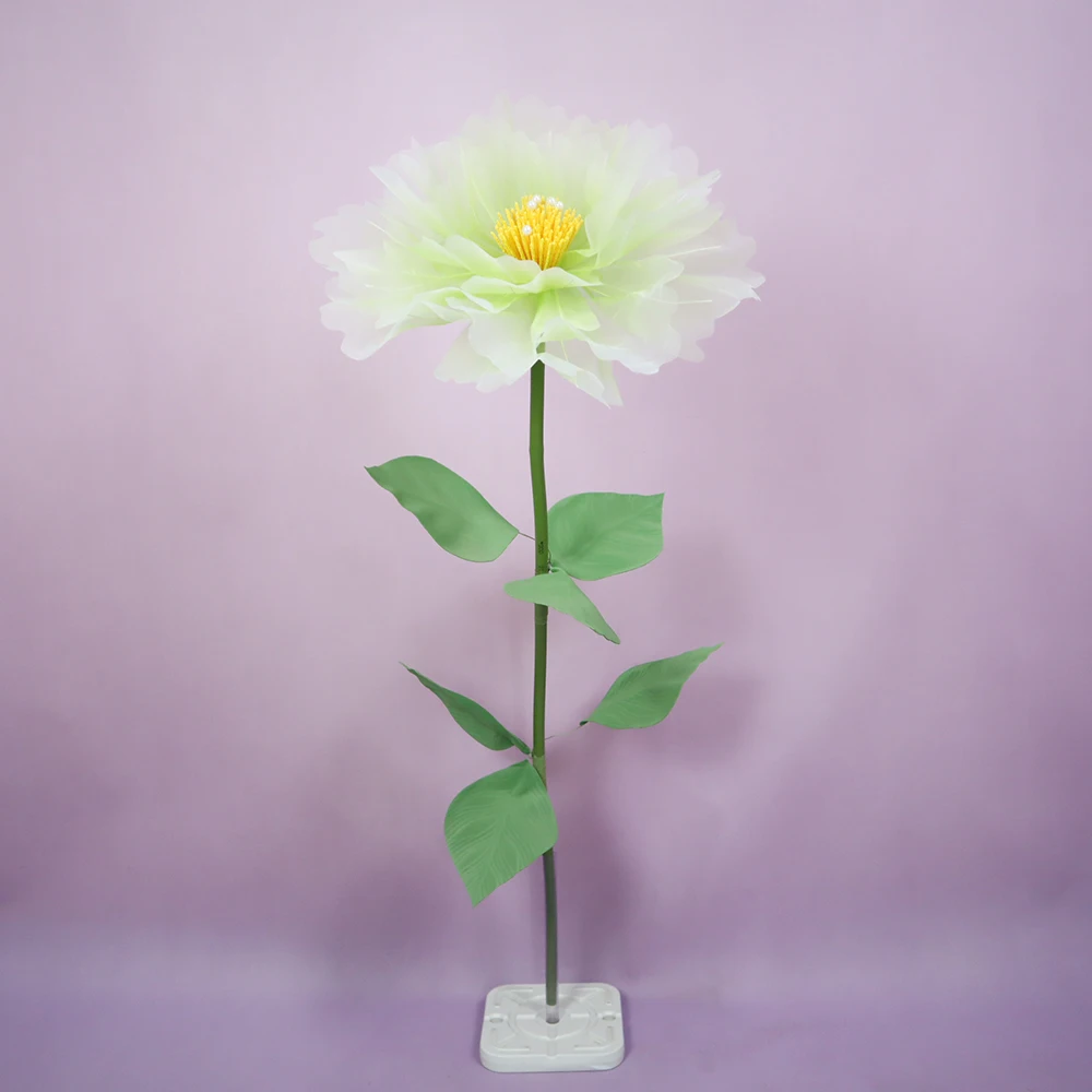 

Artificial Peony Yarn Flower Set Wedding Background Decoration Photographic Props Garden Decor For Yard Simulation Silk Flowers