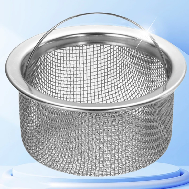 1Pc Stainless Steel Kitchen Sink Filter, Garbage Food Residue/Hair Catcher, Keep Your Bathtub