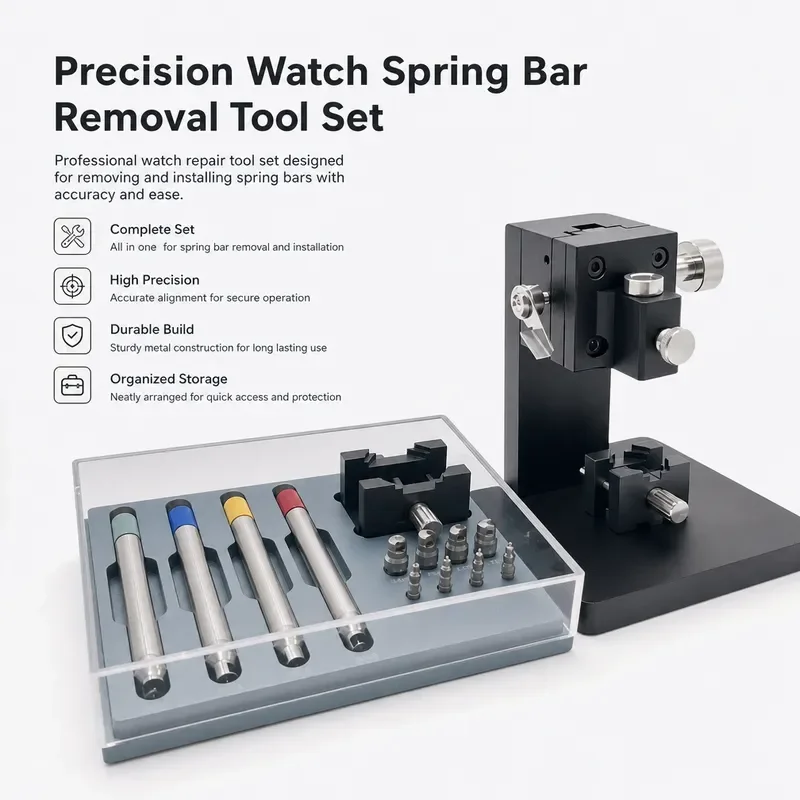 Watch Hand Remover Press Holder Support Setting Fitting Retainer DIY Repair Tool