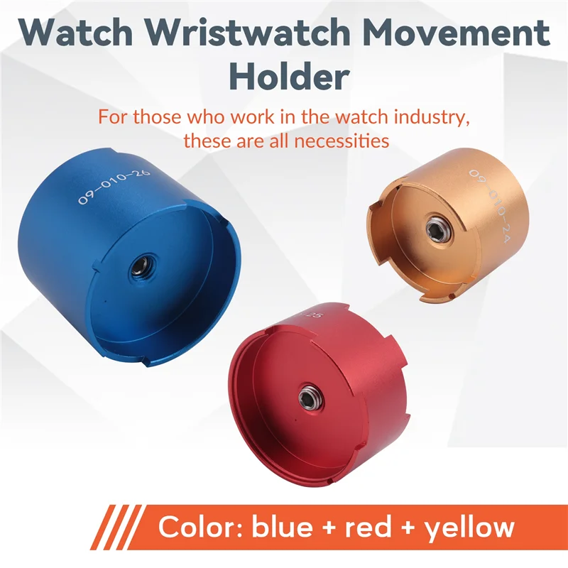 

ABUH-3 PCS Watch Wristwatch Movement Holder Watchmaker Watch Repairing Tool For RLX-1570/2135/3035