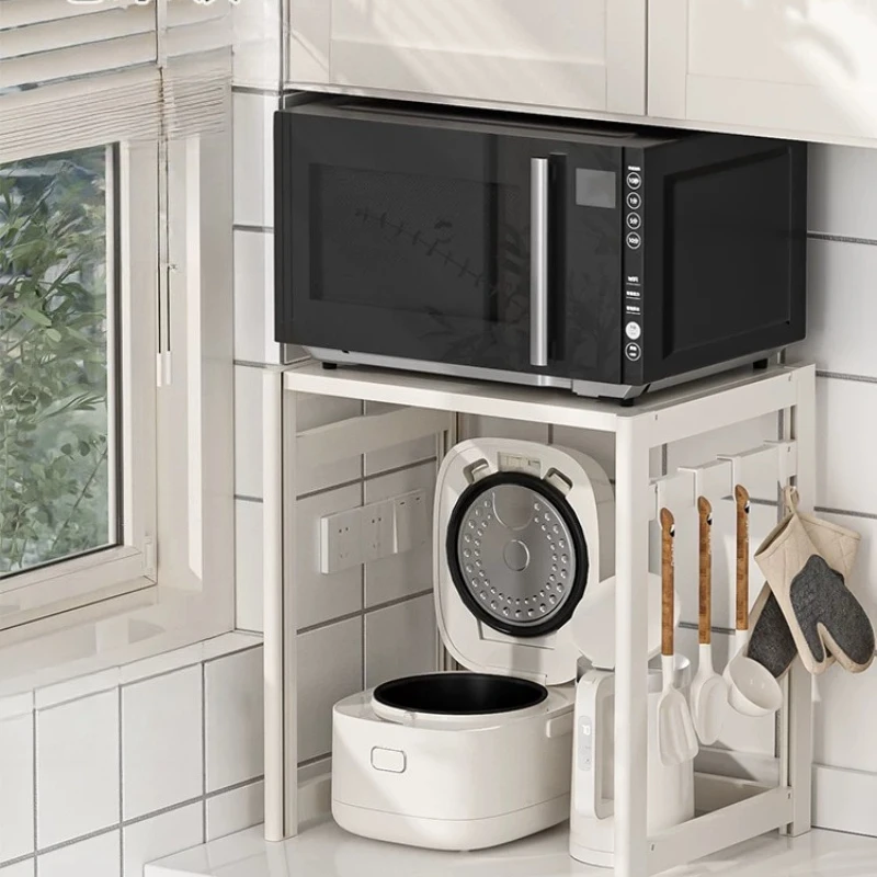 Kitchen Microwave Oven Shelves Steam Oven Rice Cooker Air Fryer Countertops Household Multi-layer Storage Shelves
