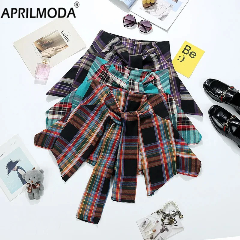 

Women Plaid Print Ruffles Mini Skirt Sexy Harajuku Punk 90s Irregular Skirts Summer Fashion Hot Girl Gothic Punk Short Skirts