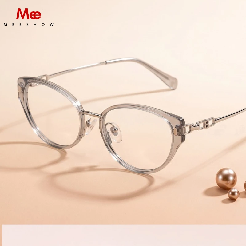 

Meeshow Women`s Trend Glasses Korea Optical Lenses Women Eyeglasses Men Lunettes De Lecture Titanium Glass Eyewear custom 5983