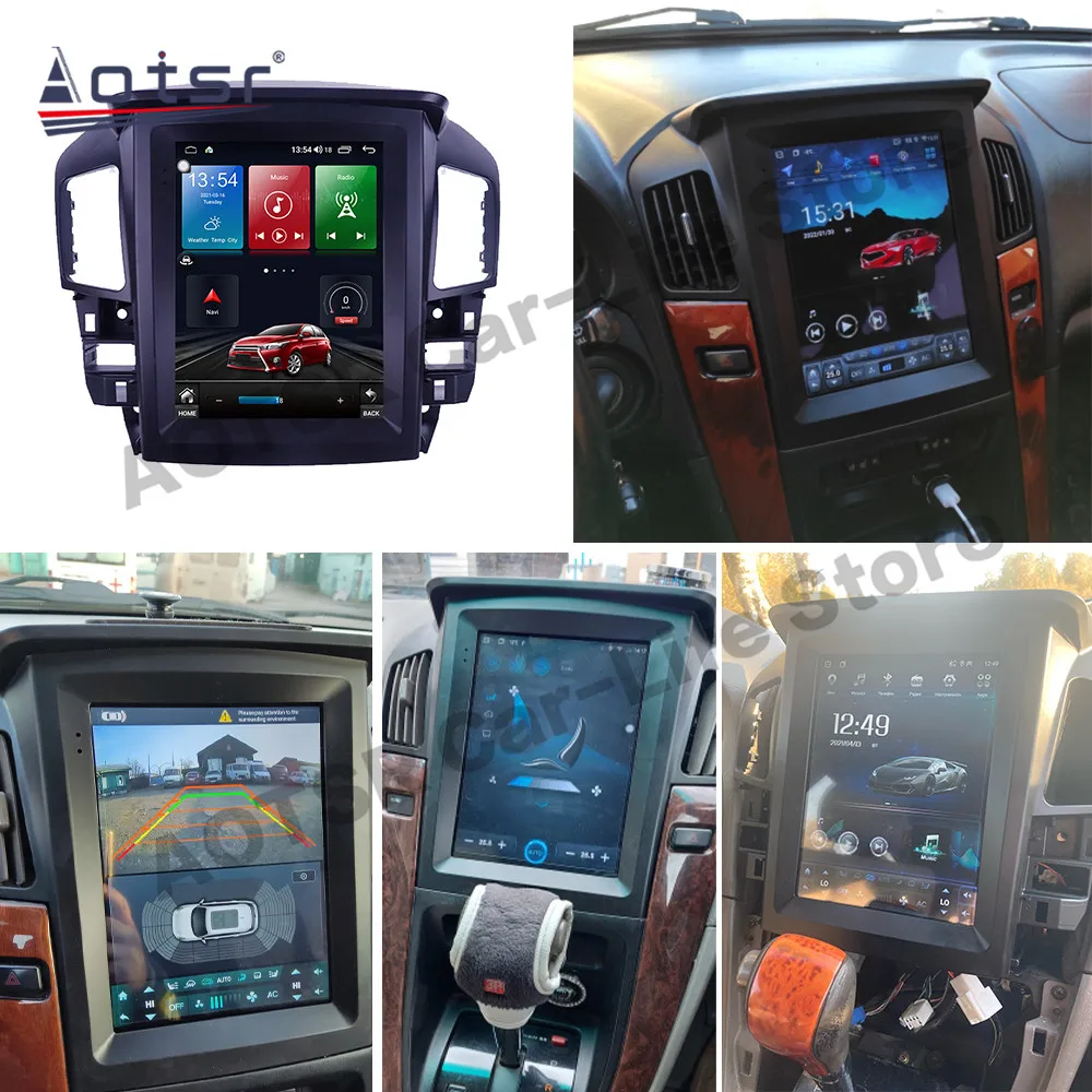 9.7 INCH 128GB Android 14 Tesa- Screen For Lexus RX300 1998 1999 2000 2001 2002 2003 GPS Navigation Auto Stereo Radio Head Unit