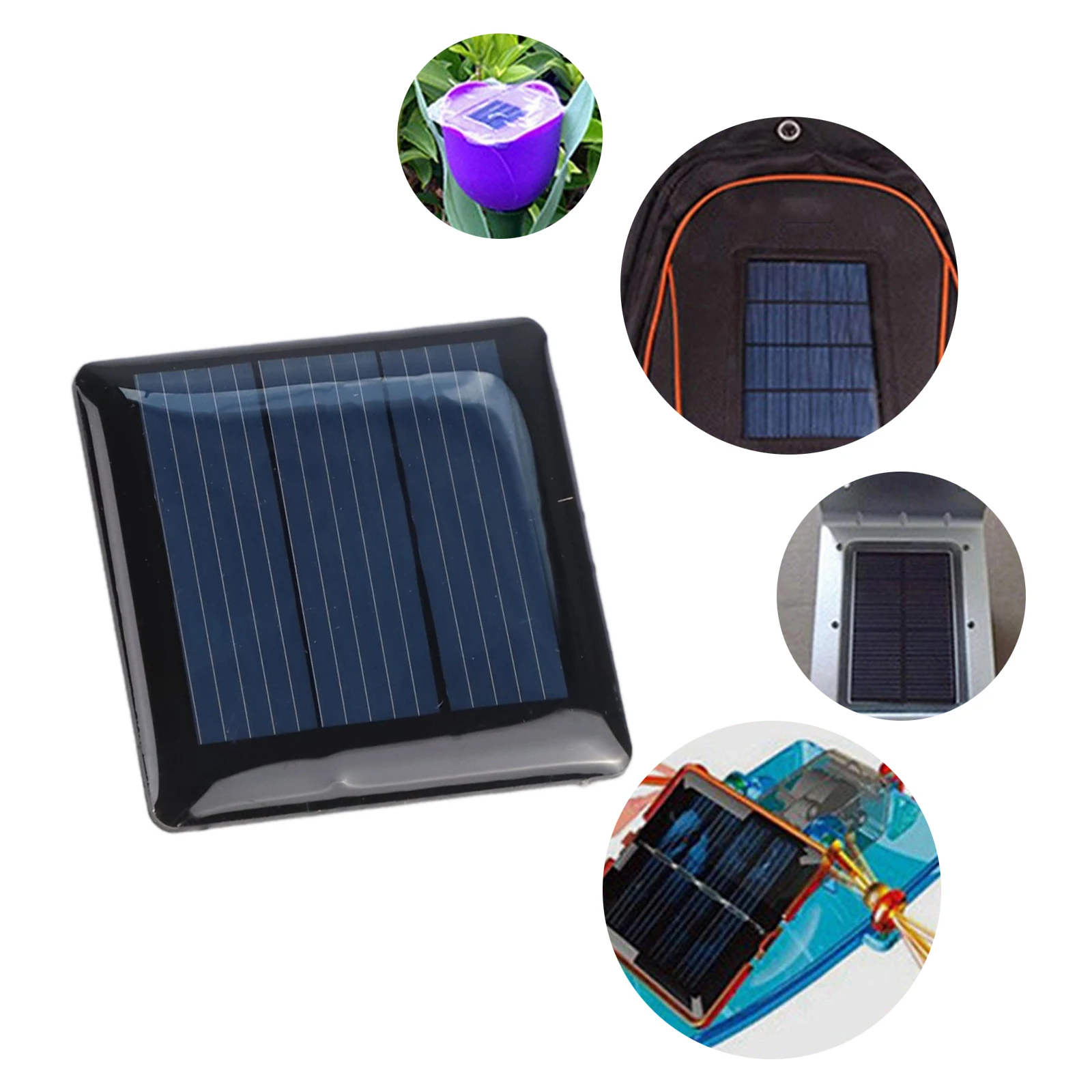 10pcs 1.5V 60mA 0.09W For Mini Polycrystalline Solar Panel Cell 30x30mm Epoxy Resin For DIY Electric Project Science Experiment