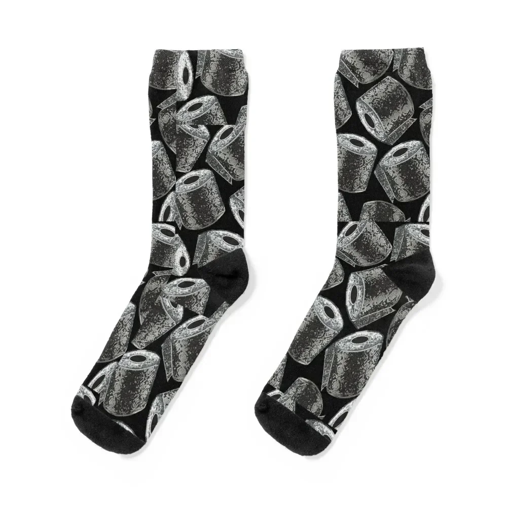 Toliet Paper Roll Print Socks essential Stockings compression loose Socks Ladies Men's