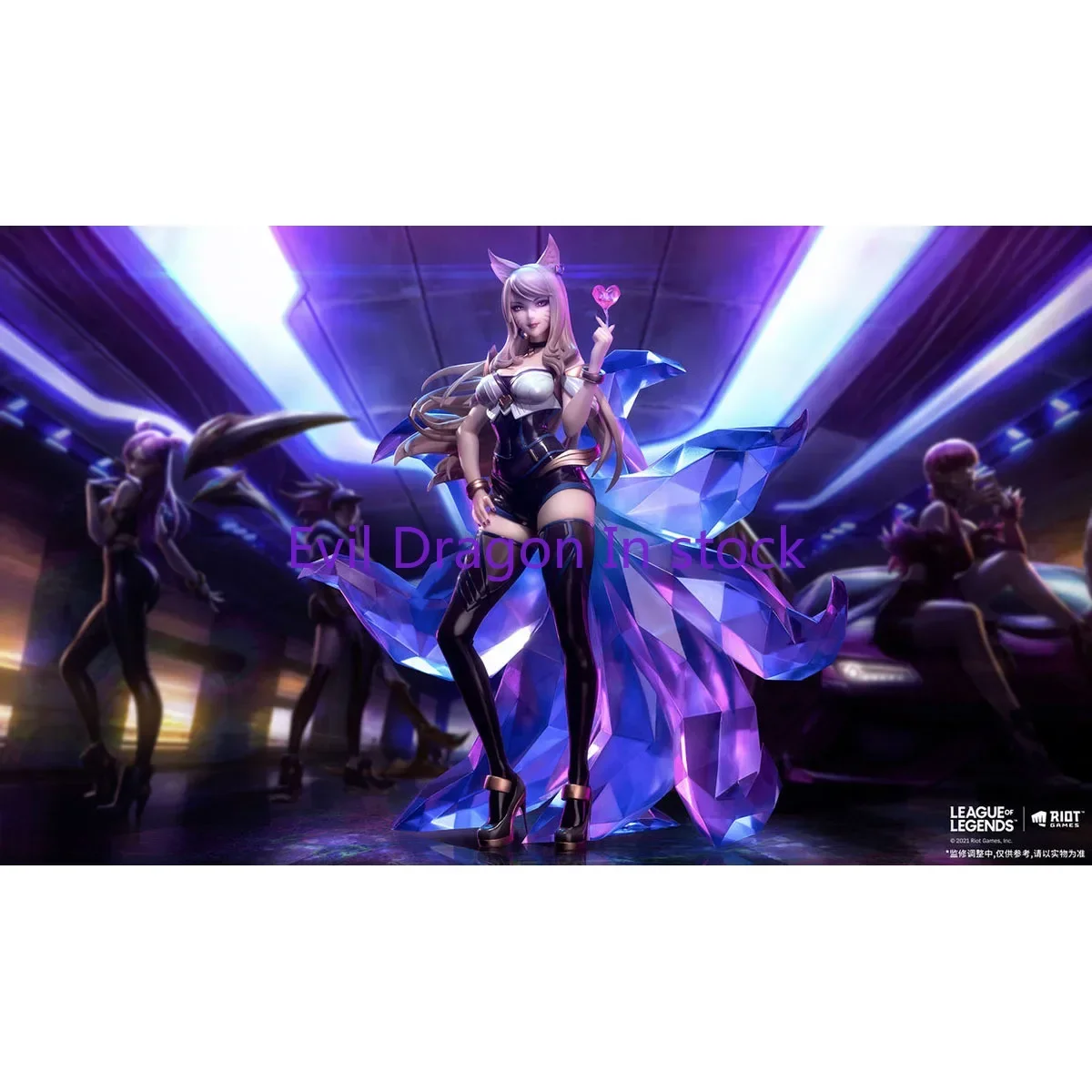 

В наличии Оригинальная фигурка APEX Ahri LOL Девятихвостая лиса KDA, аниме-модель, коллекционная игрушка, подарок