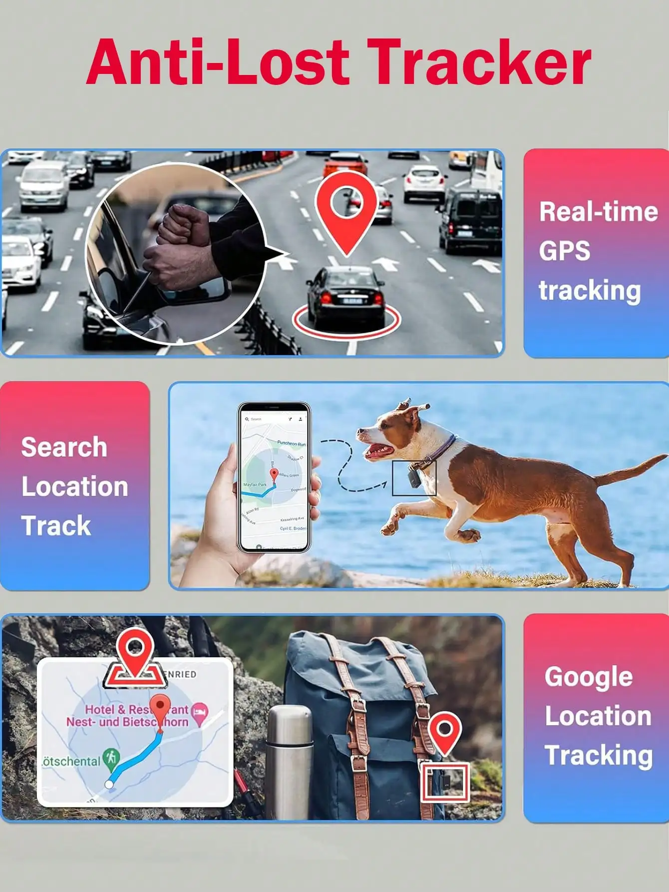 جهاز تعقب GPS مغناطيسي صغير GF-07، محدد موقع في الوقت الحقيقي للسيارة/الأطفال/الحيوانات الأليفة مع التطبيق والسحابة #3