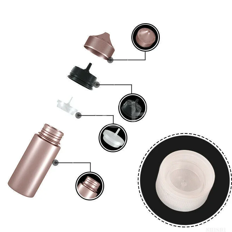5Pcs 10/15/30/50/60/100/120ml Empty Clear Plastic Dropper Bottles Childproof Cap E Juice Liquid Drop Bottle Vape Oils Containers view 5