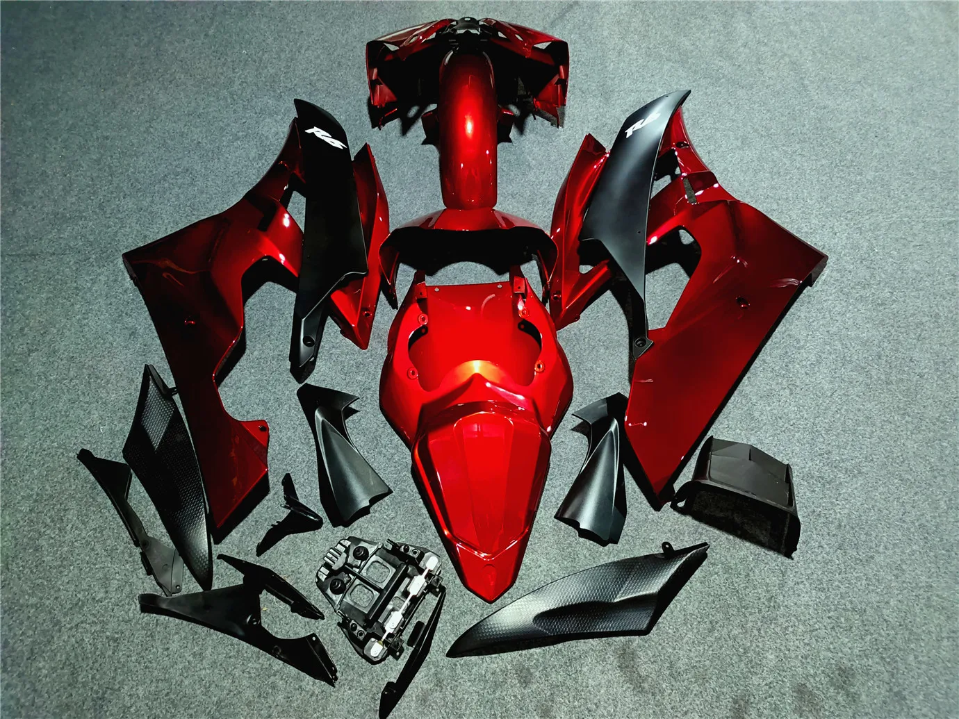 Motorcycle Fairing Kit YZF600 R6 06 07 R6 2006 2007 , ABS Case Protection Fairing Kit Red