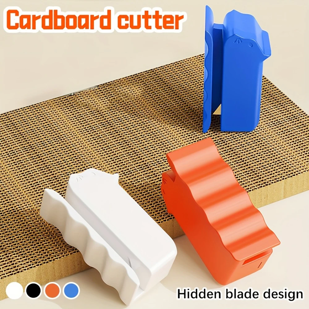 أداة قطع الورق المقوى المحمولة، مناسبة للوحة خدش القطط DIY - تصميم شفرة مخفية، سكين متين غير معلب