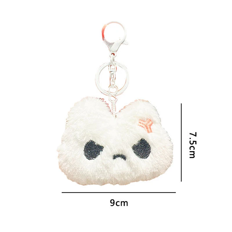 Kawali Bunny Doll Plush Couple Squeak Keychain Key Ring Pendant Backpack Decoration Bag Accessories Kids Toys Gift For Girls