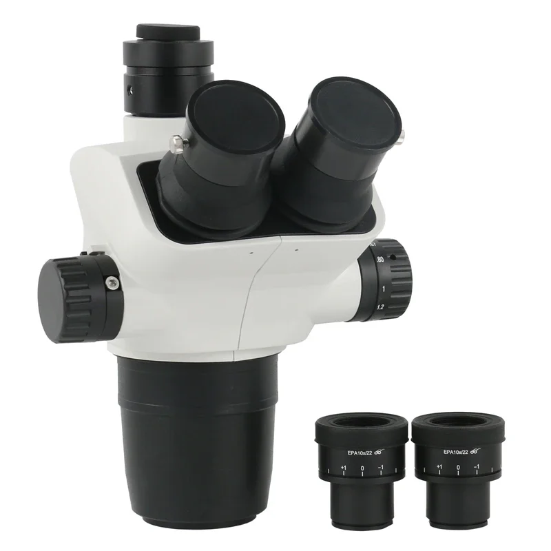 6.7X-45X Zoom Trinocular Stereo Microscope EPA 10X/22MM Eyepieces For Industrial Teaching