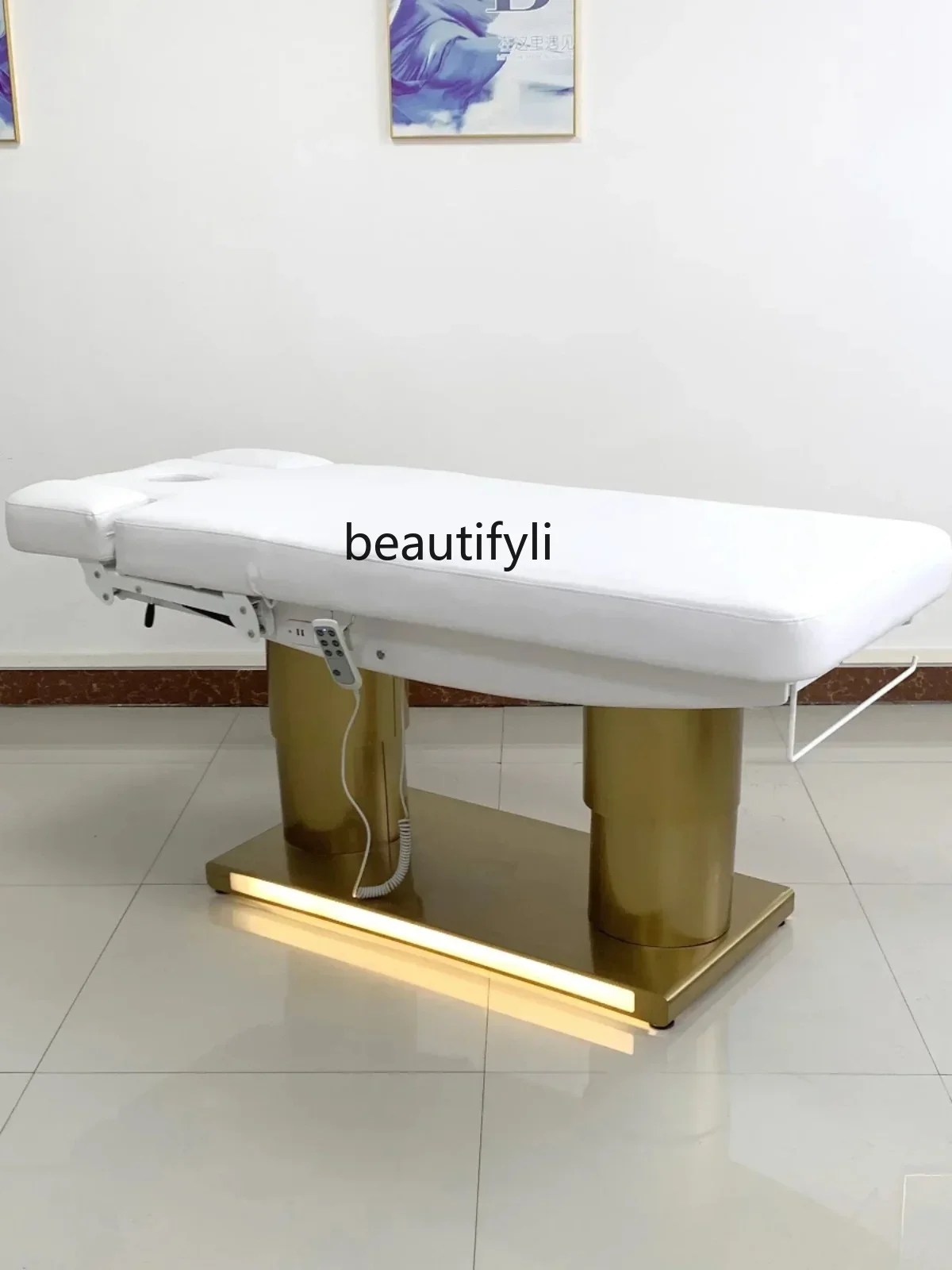 

Beauty salon SPA electric lifting multi-functional body massage bed, tattoo embroidery physiotherapy bed