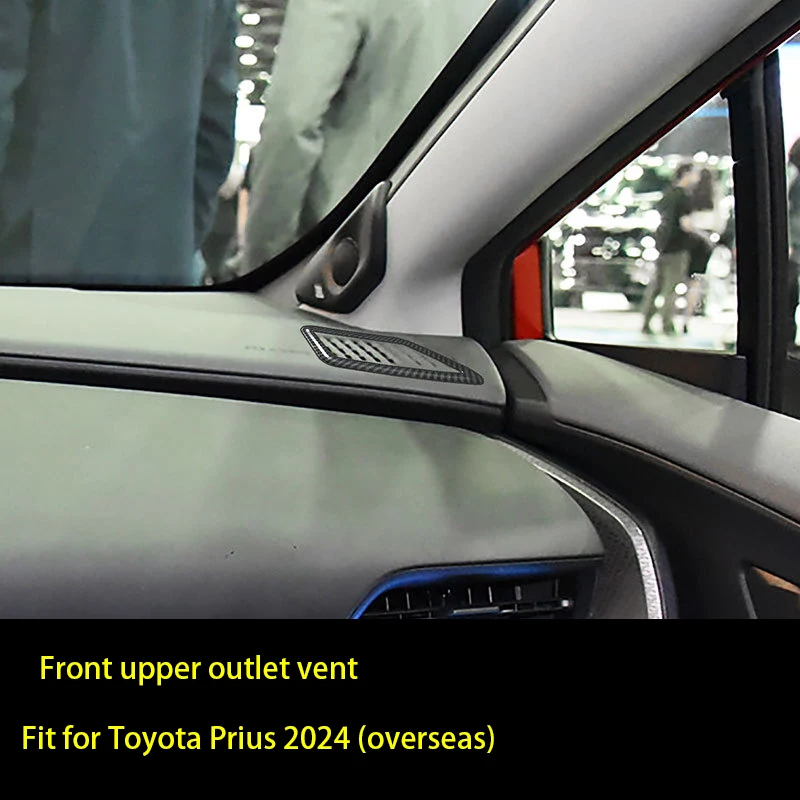 

For 2024 Toyota Prius Front Upper Air Conditioning Vent Decoration Sticker Interior Accessories