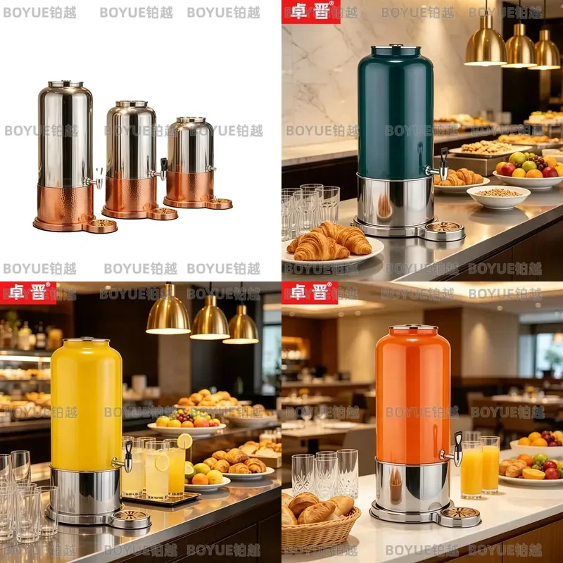 Stainless Steel Milk Dispenser Large Capacity Commercial Thermal Insulation Tank For Coffee Hot Cold Drink Juice Multi Color