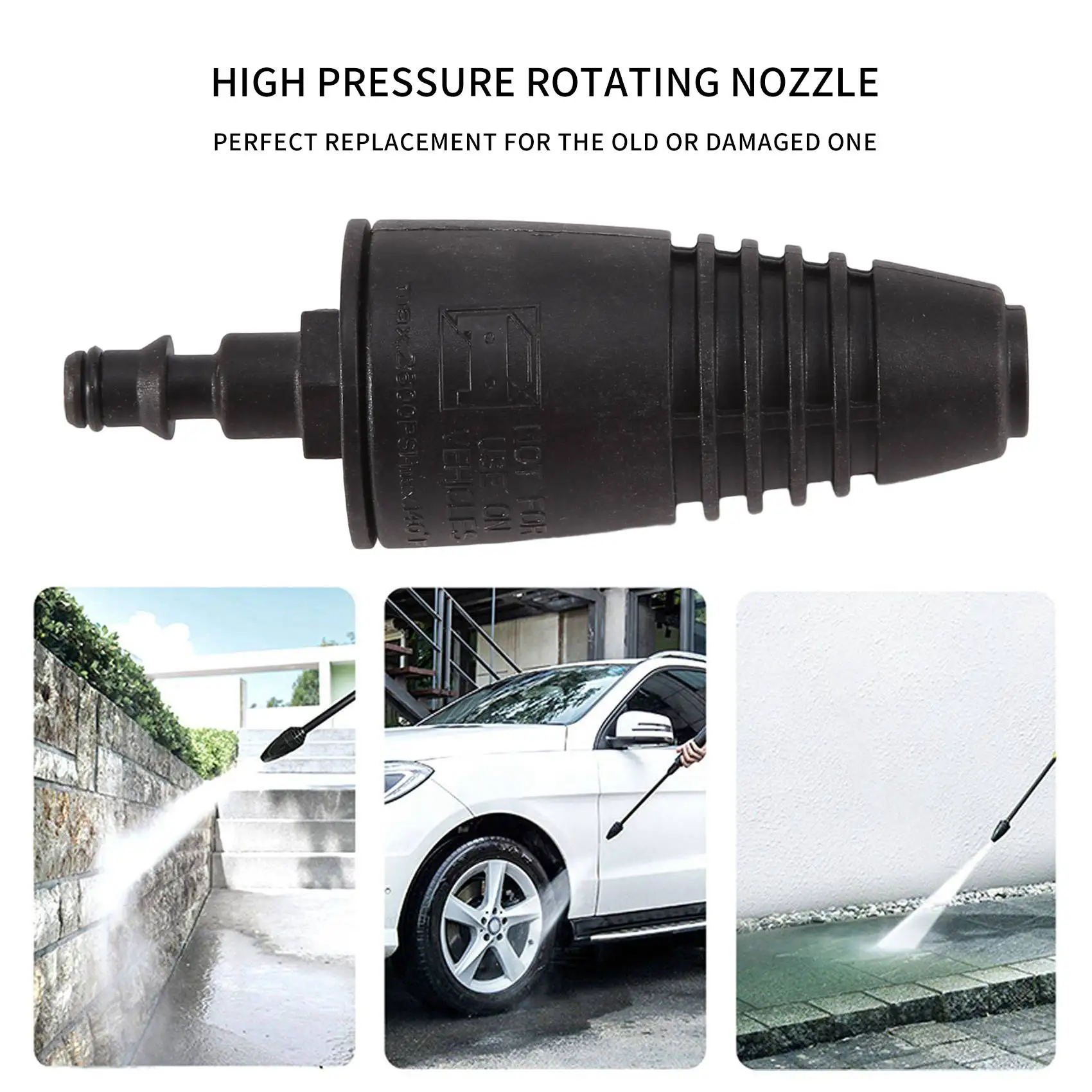 High Pressure Washer Car Wash Water-Gun Rotating Turbo Nozzle Spray for Karcher Lavor Comet VAx
