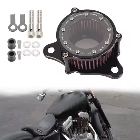 Motorcycle Air Filter Cleaner Intake System Kit CNC For Harley Sportster XL883 XL1200 Iron 883 48 72 1991-2021 Accessories