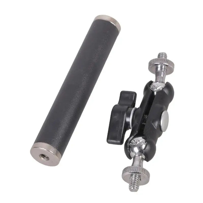 

652F 1/4 "удлинительный стержень с внутренней резьбой, вращающийся на 360 градусов для экшн-камер и телефонов, металлический для