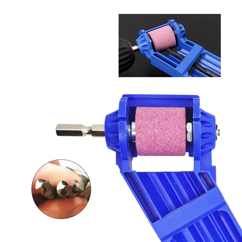 1 conjunto universal broca emery apontador de roda lixadeira portátil pequena torção de moagem hexagonal lidar com broca ferramenta a cauda é marcada