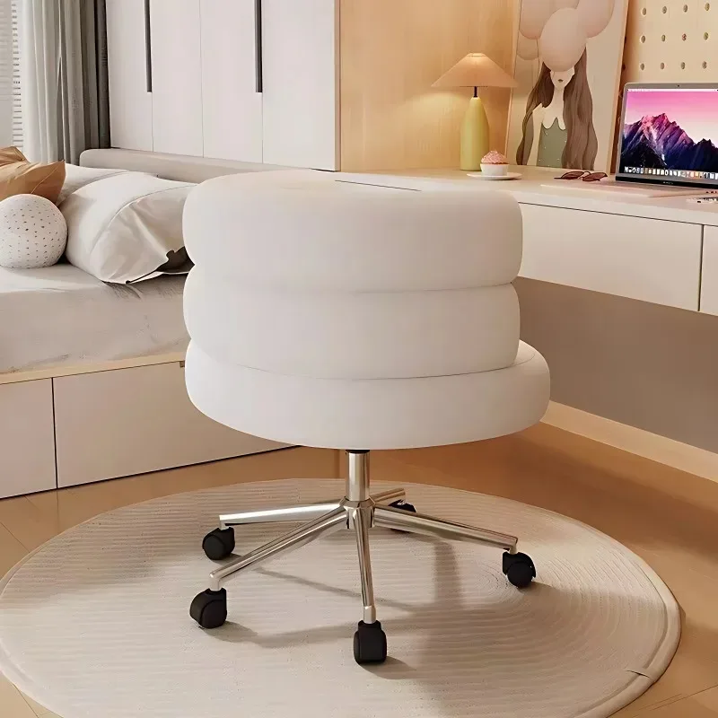 Light luxury high-end bedroom computer chair home dressing table stool girls cute back lift makeup chair leisure chair