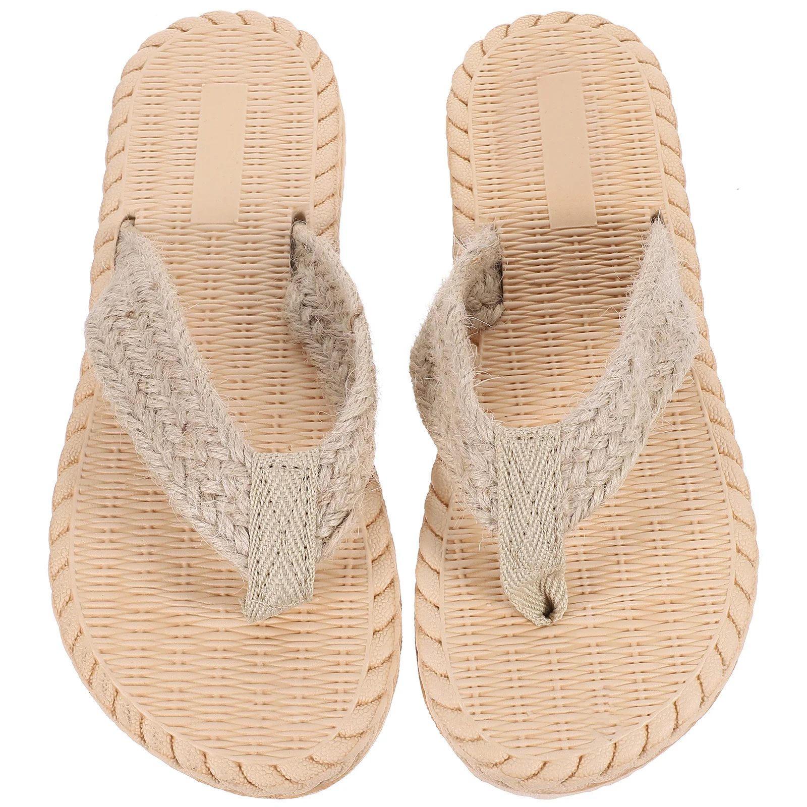 

Flat Slippers Beach S Straw Style Women Comfortable Travel Shoes Outdoor Seaside Summer S Lightweight Rubber Soles Non
