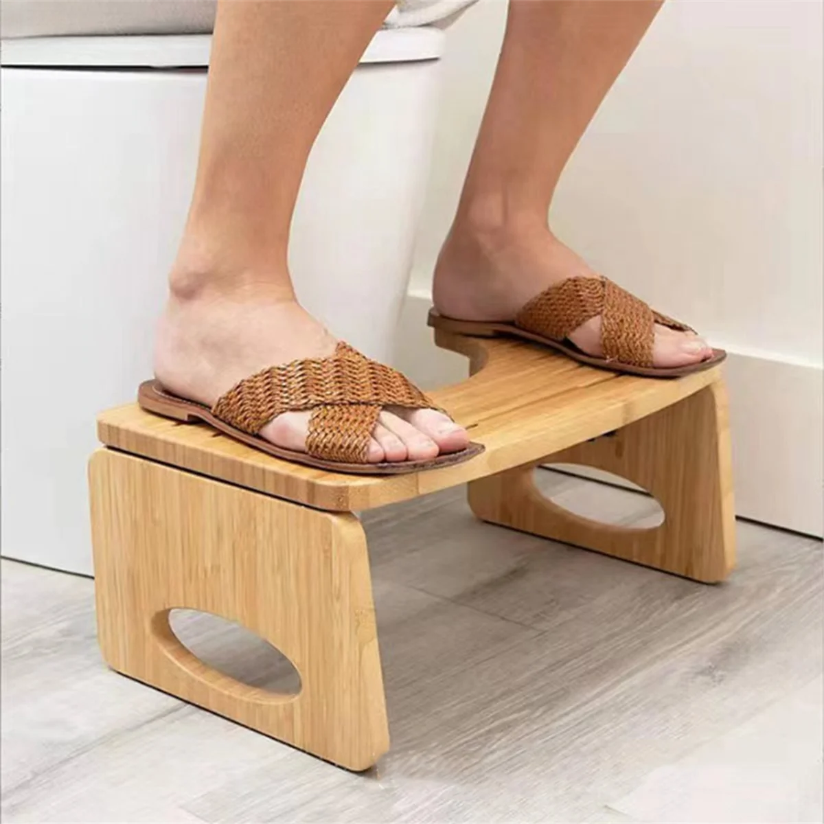 

A72T Toilet Stool, Foldable Toilet Stool Squat Adult for Bathroom, Poop Stool for Adult,Squatting Bathroom Stool